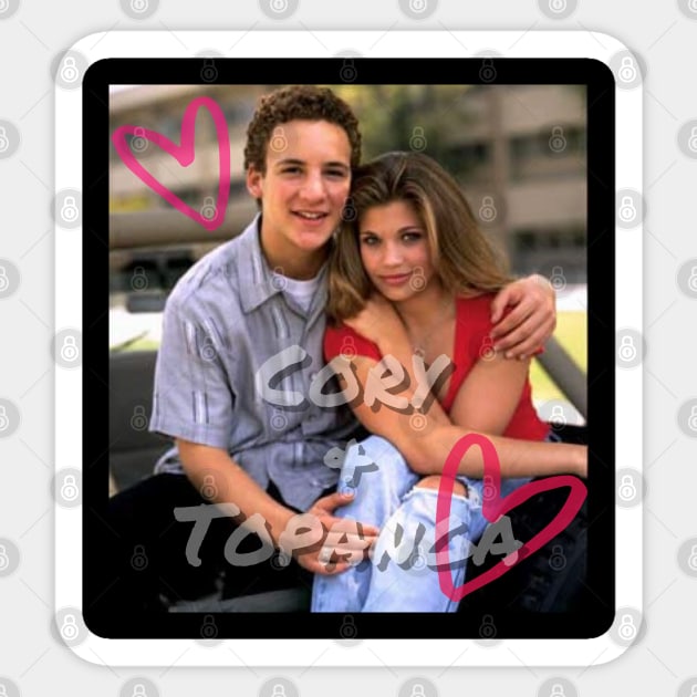 Cory and Topanga- Boy Meets World Sticker by Kindly Wicked